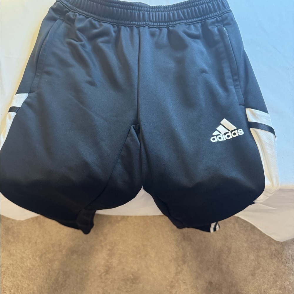 Adidas Black & White Athletic Pants, Boy’s Size Large Clothing, Kid’s Activewear